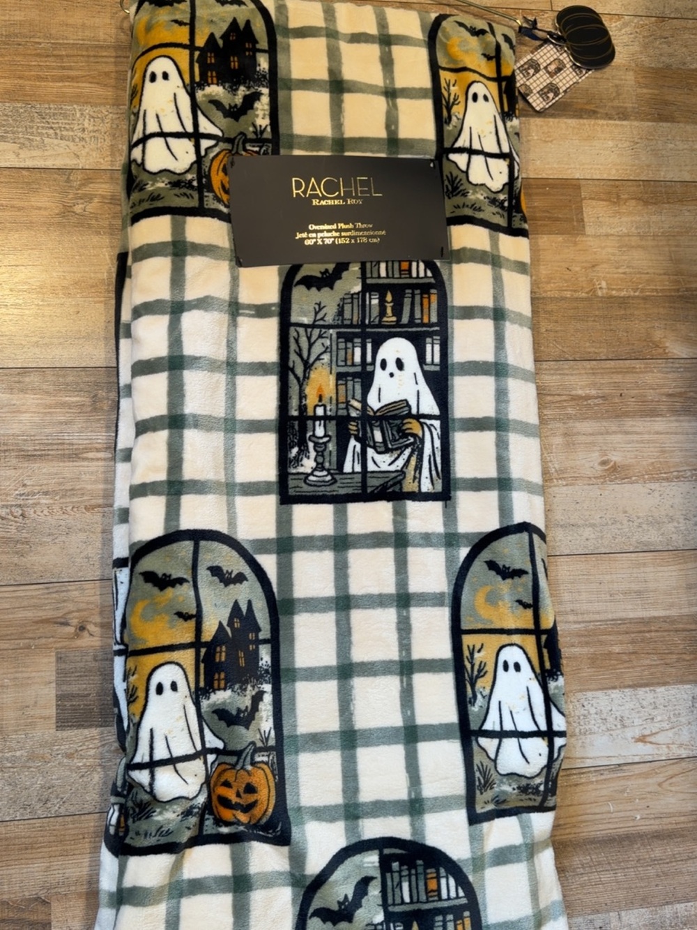 Rachel Roy Ghost Halloween Plush Throw π»π―οΈ